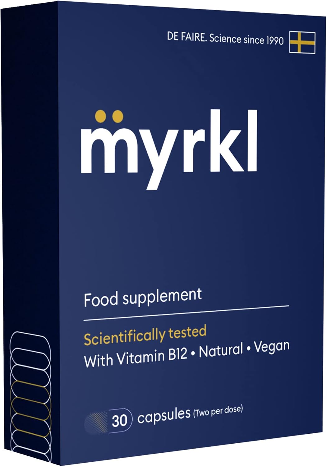 Myrkl, Unique Formula of Probiotics & L Cysteine, Vitamin B12 which