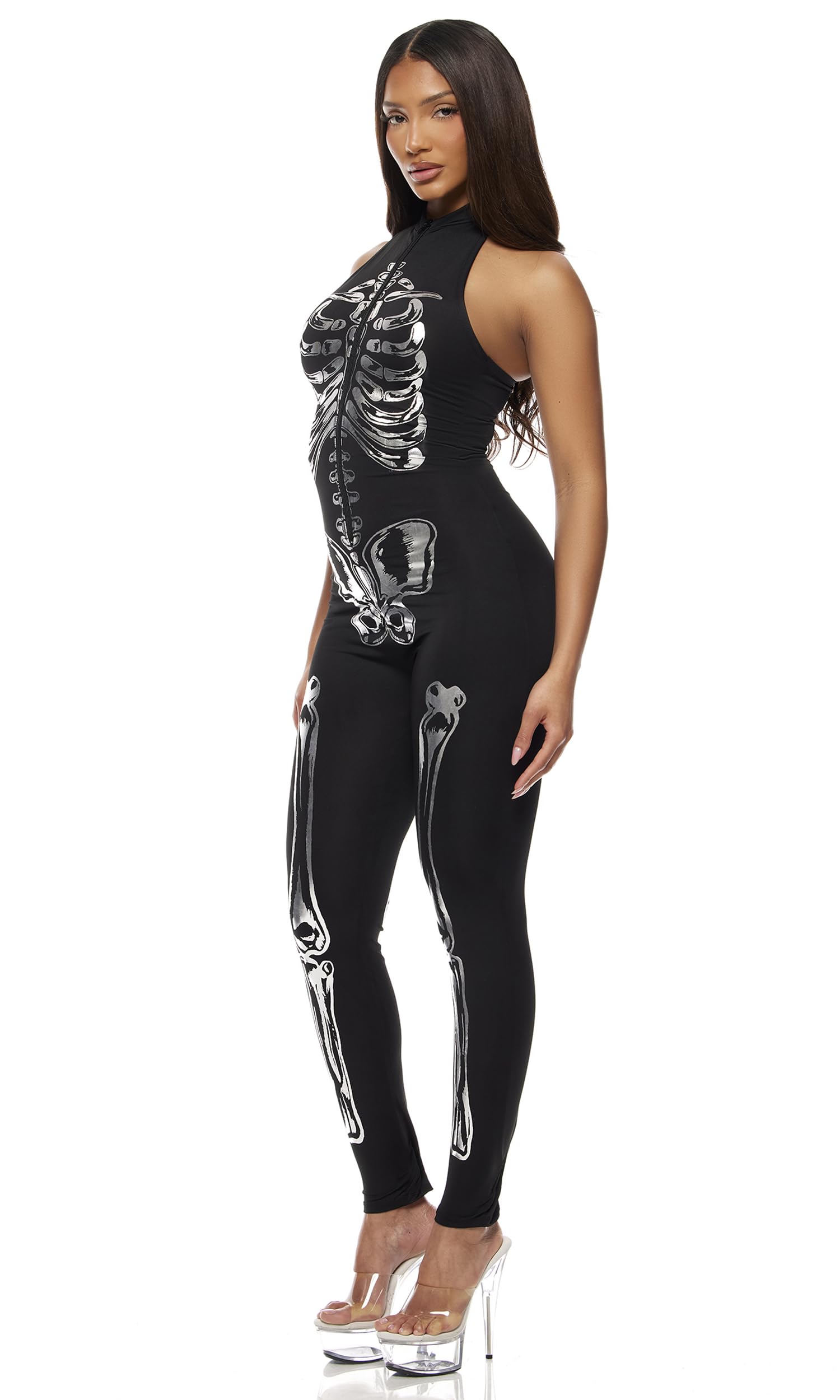 Forplay Costume sexy da scheletro da donna appariscente all'interno