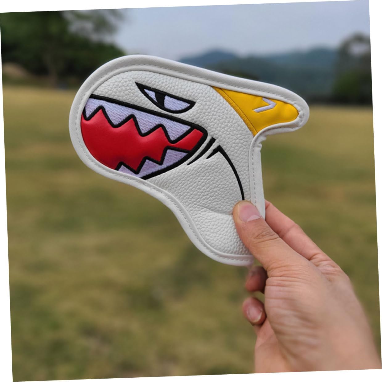 Alipis 9pcs White Golf Club Covers Set, Iron and Putter Covers, Professional Golf Accessory for Club and Travel Use