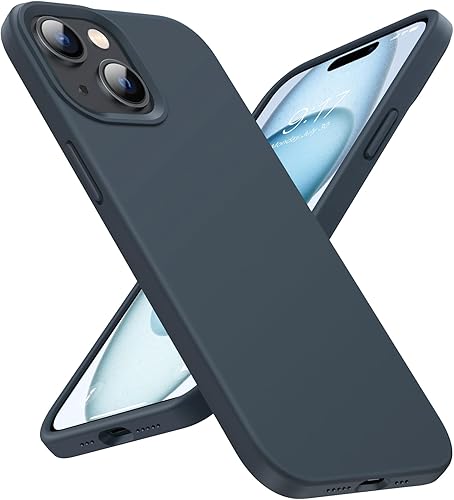 Funda diseñada para iPhone 15, funda de silicona protección contra caídas de grado militar forro de microfibra antiarañazos funda de silicona ultra