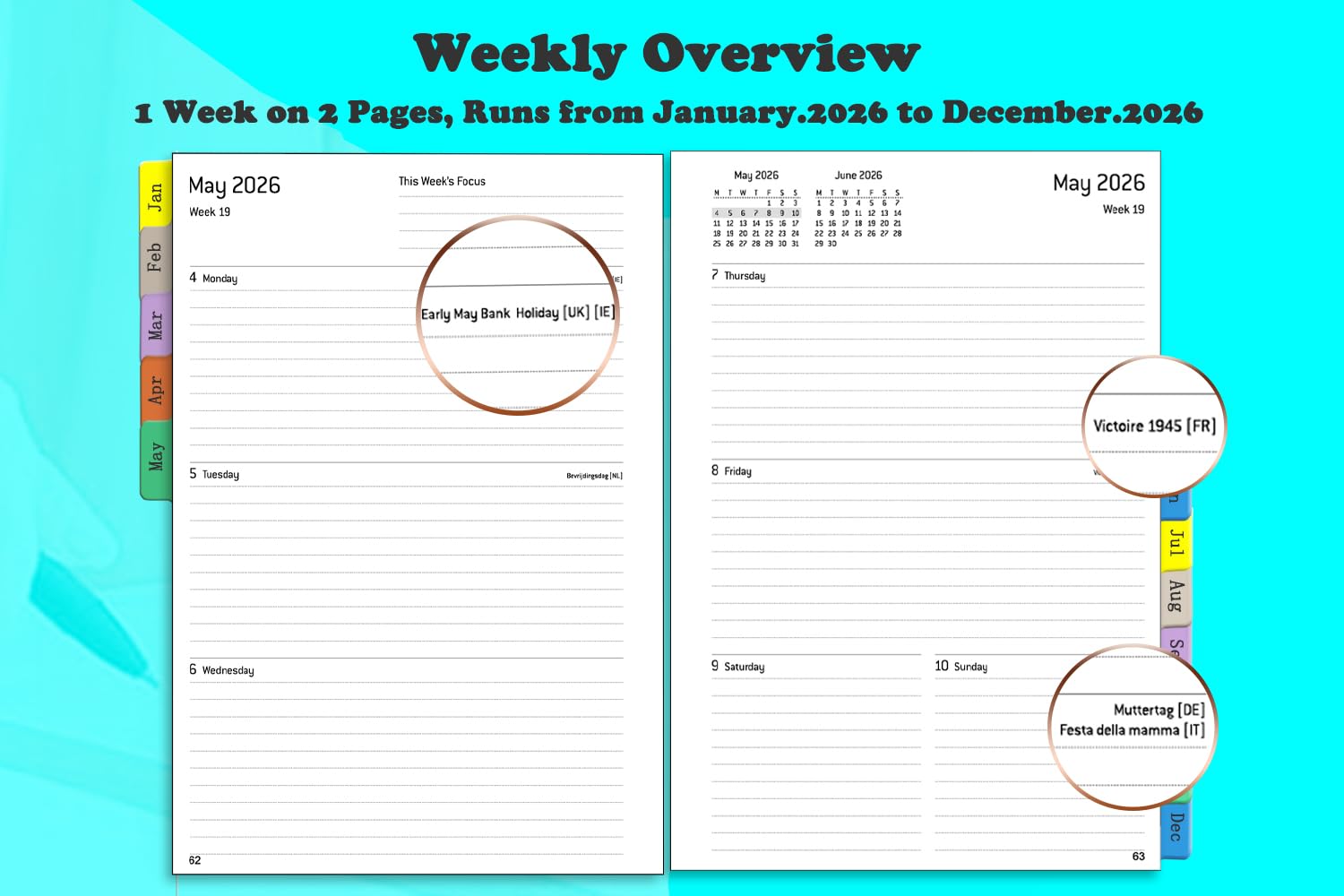 Agenda Settimanale A5 Spirale | Confronta Prezzi - Foto 10