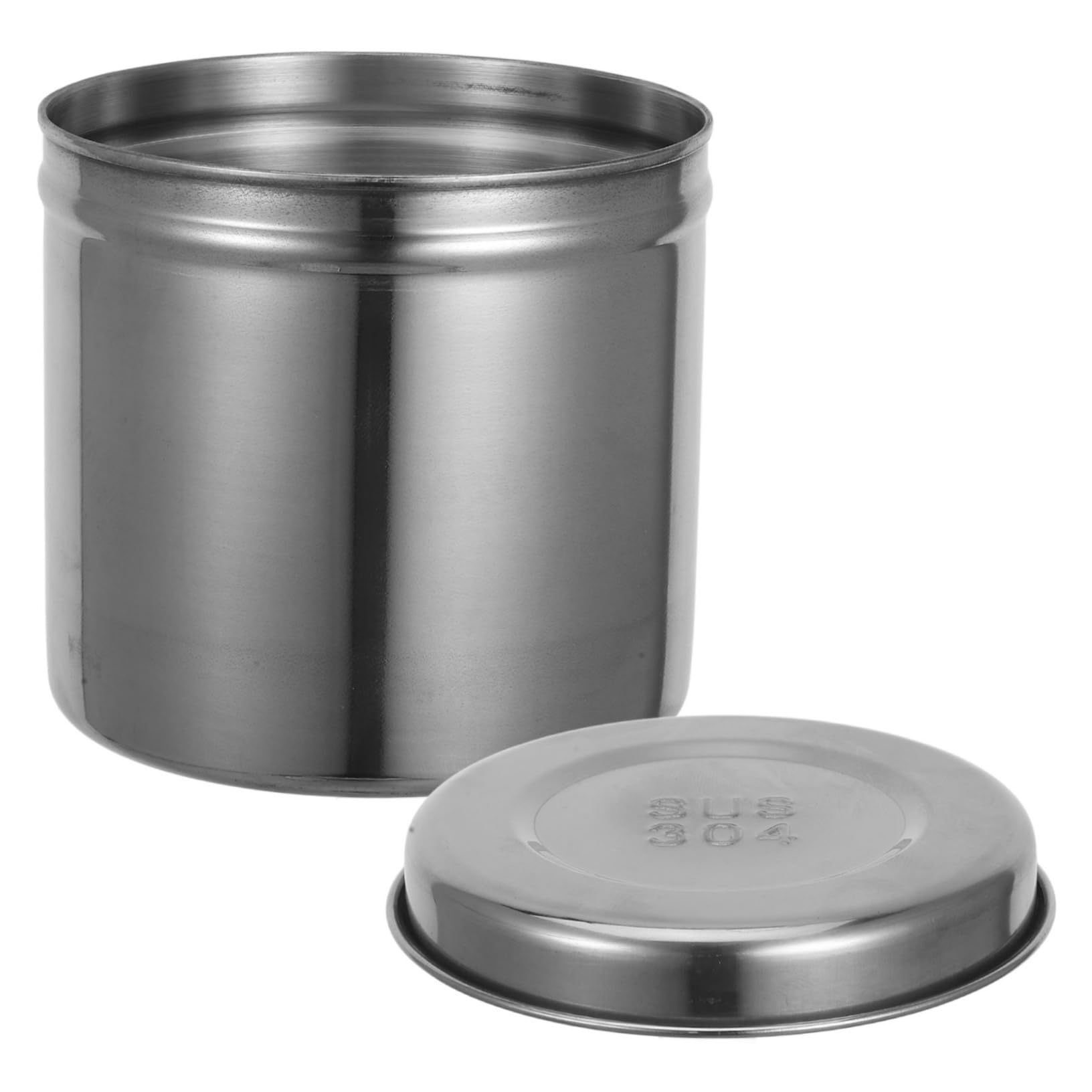 BELLIFFY Professional Salon Use Stainless Steel Dressing Storage Bottle Gauze Holder Lid Container