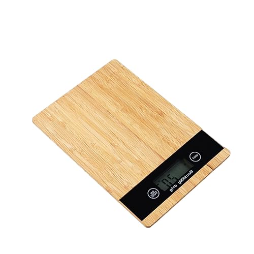 Miniatura 8 de Báscula electrónica de alimentos, pantalla LED, báscula de cocina de bambú, báscula de cocina eléctrica, báscula de cocina para el hogar, cocina