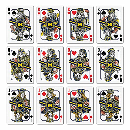 Image of YouTheFan NCAA Officially-Licensed Playing Cards - Original Artwork on All face Cards and Jokers - Team's Official Colors - Quality Linen Texture - Designed in The USA
