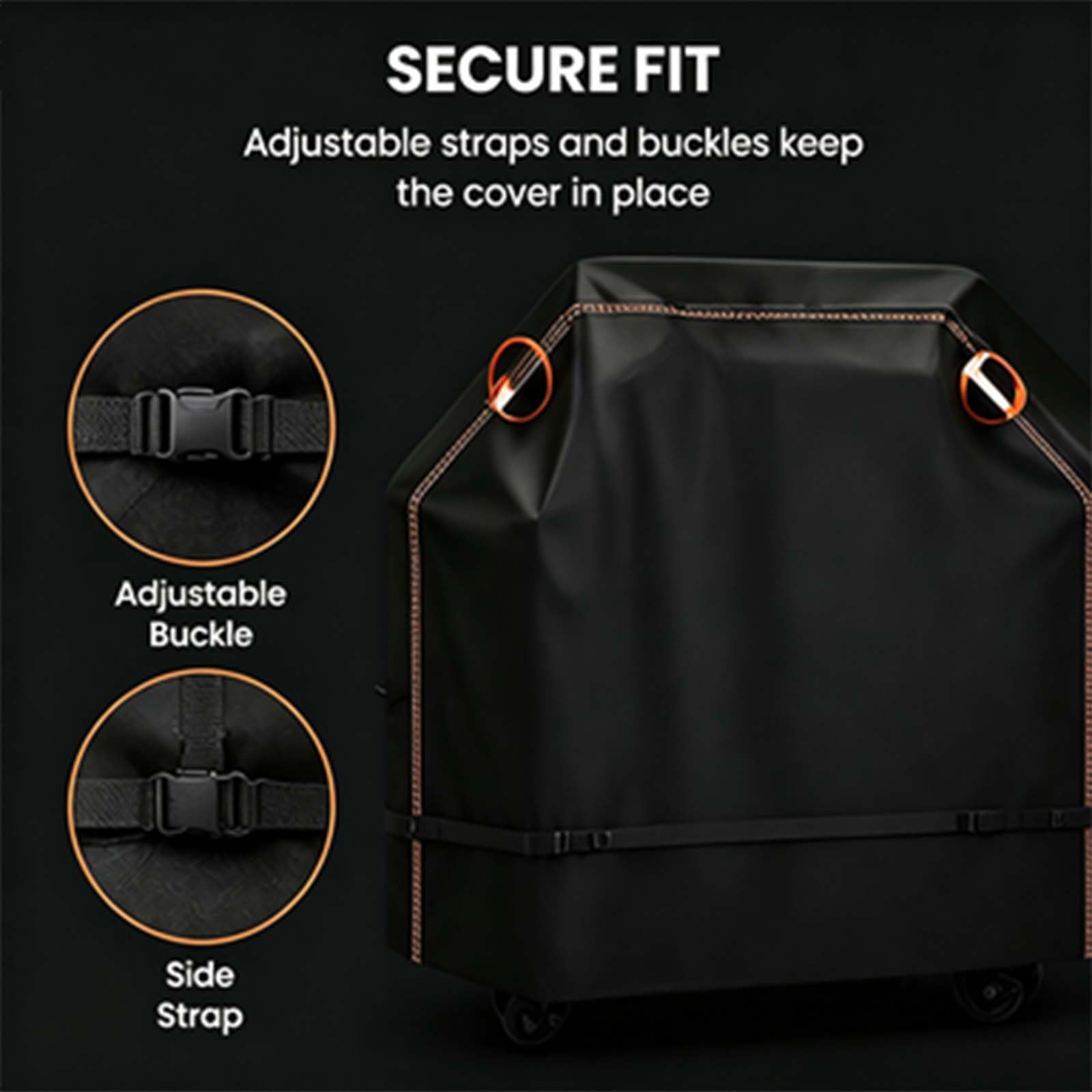 Funda para barbacoa Weber Spirit S-310 (2013-2017), cubierta de barbacoa de tela Oxford 210D, resistente al agua, cubierta de parrilla de jardín con correas de , protección UV contra el polvo