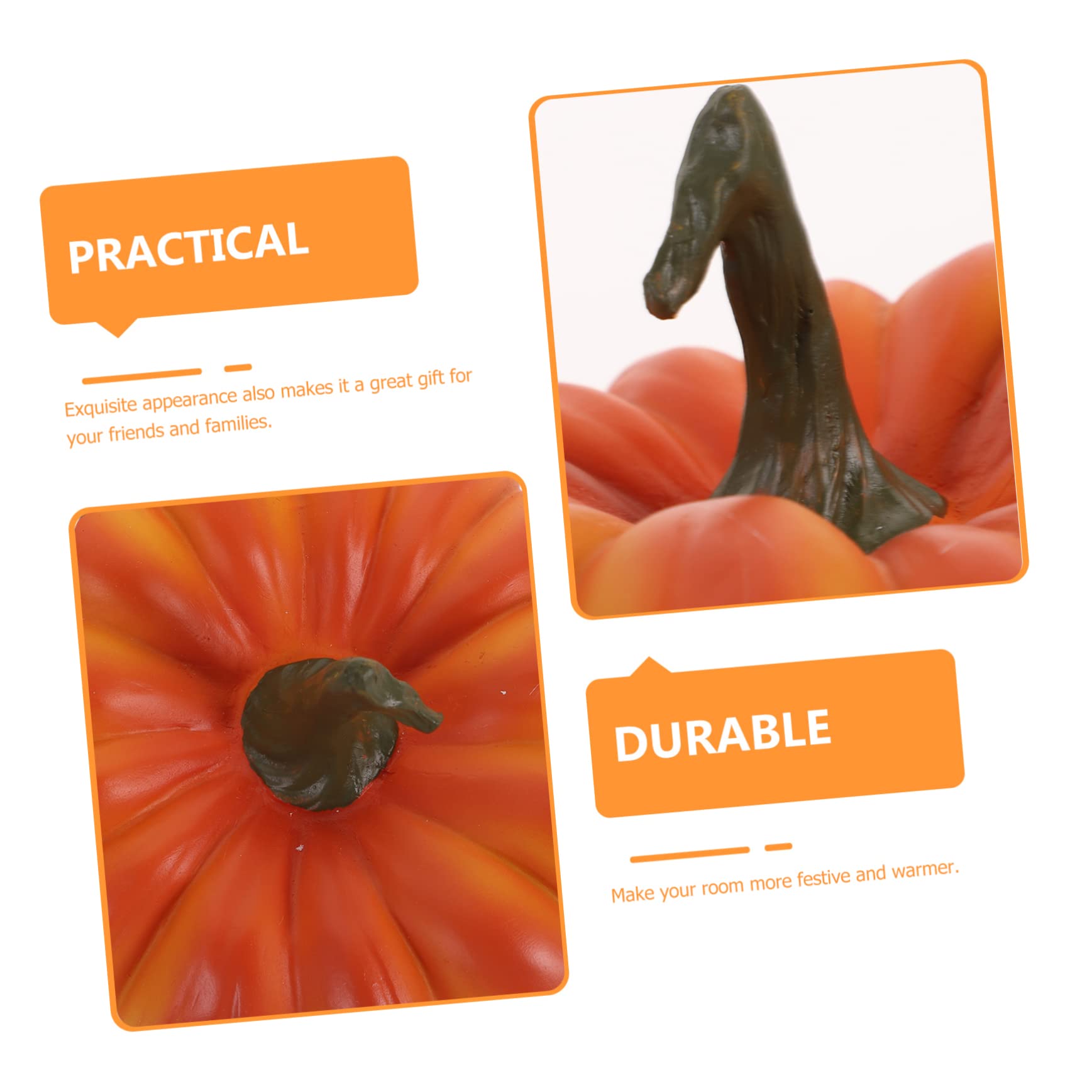TOPBATHY Ornamenti Di Zucca Piccola Zucca Zucche Autunnali Statua Da Tavolo Di Zucca Sinistro Zucche Artificiali Zucca Autunnale Zucche Decorazione Di Halloween Falso Ups A Forma Di Orange