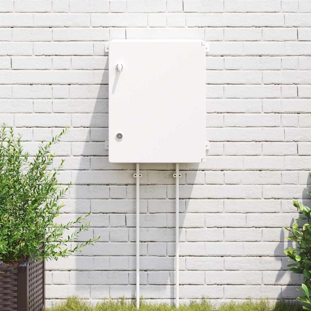 Gabinete de control gris de plástico ABS 47 x 24 x 50 cm, carcasa para cables, para interior y exterior, con montaje para taller y aplicaciones de distribución