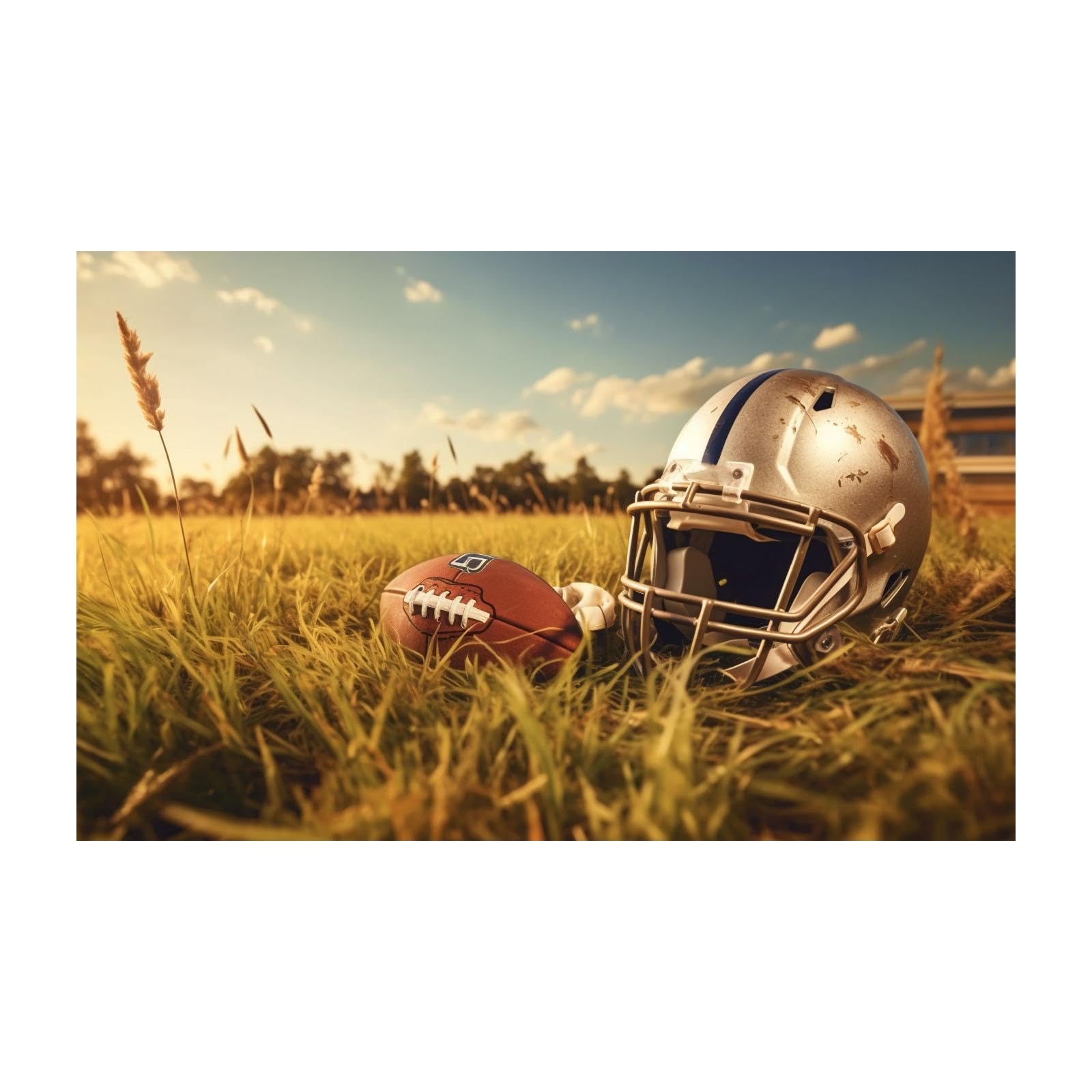 veces Pósteres de fútbol para dormitorio de niños, fútbol y casco de fútbol, decoración motivacional de pared, póster de dormitorio para habitación de adolescentes, impresiones deportivas, imagen - 60