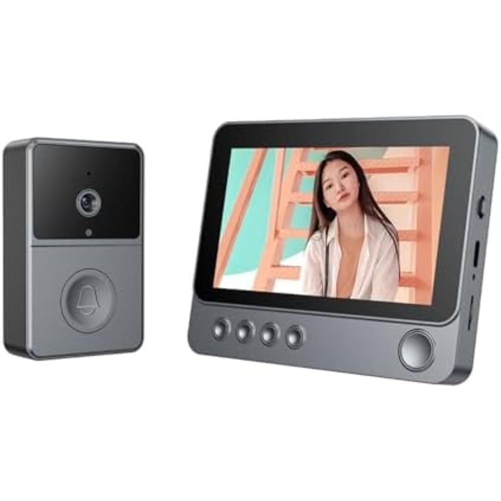 残り一点❣️ワイヤレス カメラ付き インターホン Amazon.co.jp: 【AOSU 2K インターホン ワイヤレス カメラ付き