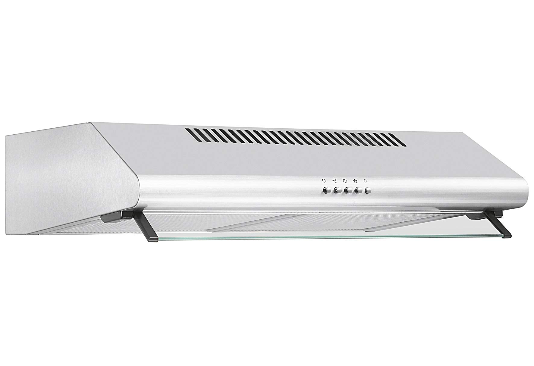 PKM UBH4060-2H Unterbauhaube, 60 cm breit, Umluftbetrieb, Abluftbetrieb, Fettfilter spülmaschinenfest, LED, edelstahl