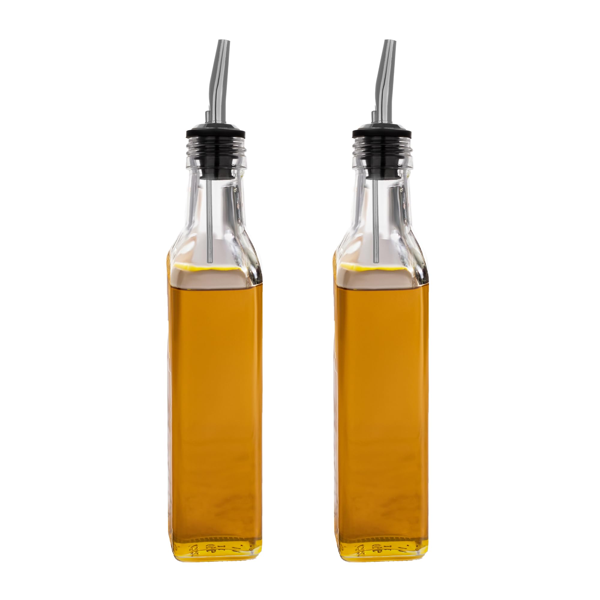 SAND DUNE Set of 2, 250 ml Each Glass Oil Dispenser Bottle for Kitchen | Stainless Steel Leak-Proof Silver Cork | Transparent Oil Pourer (B0CC1LCFRY) Amazon Price History, Amazon Price Tracker