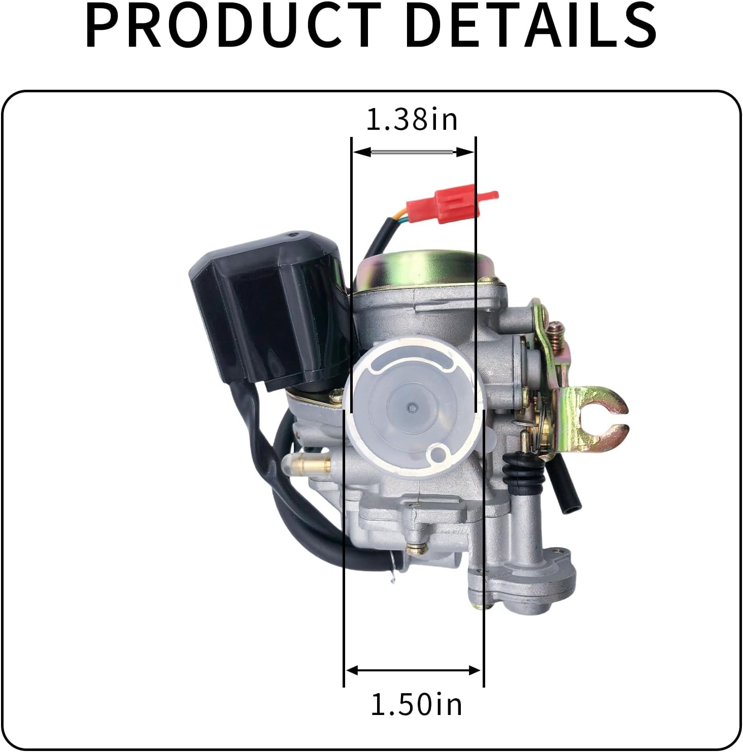 GY6 50CC Carburetor for Taotao 49CC 4 Stroke 139QMB Scooter 18mm Big Bore PD18J Engines Moped ATV Go Kart Quads