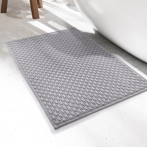 Miniatura 10 de Alfombras de baño pequeñas de lujo de microfibra súper suave y absorbente de agua, lavable a máquina, antideslizante, para interiores y exteriores