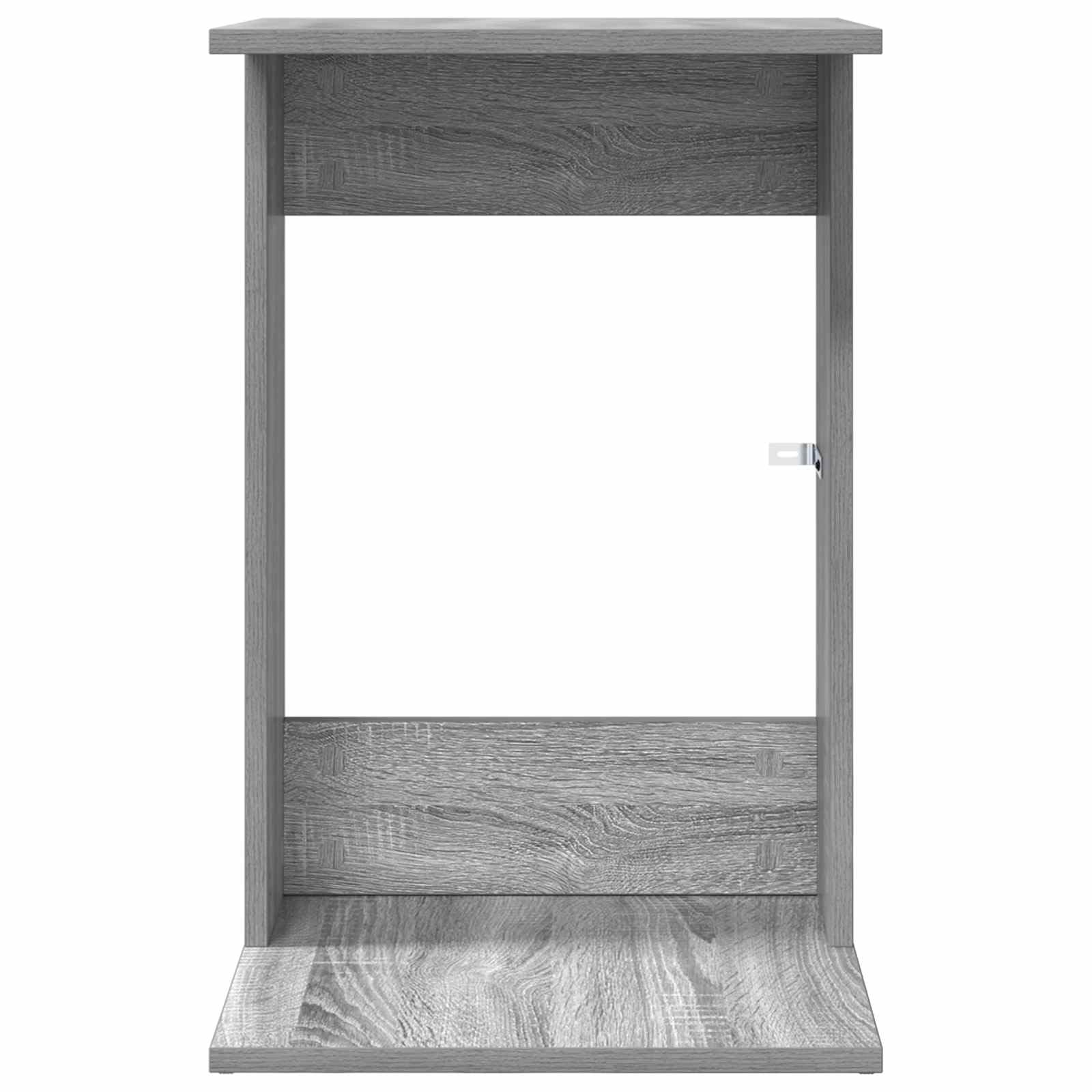 Mesa auxiliar Sonoma gris 40 x 38 x 62,5 cm – Moderna mesa de centro de madera rectangular para sala de estar como estante para lámparas y bebidas en el salón
