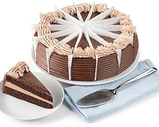 David's Cookies Viennese Sachertorte Chocolate Cake – 10" Gourmet Chocolate Dessert with Dark Chocolate Ganache, Perfect f...