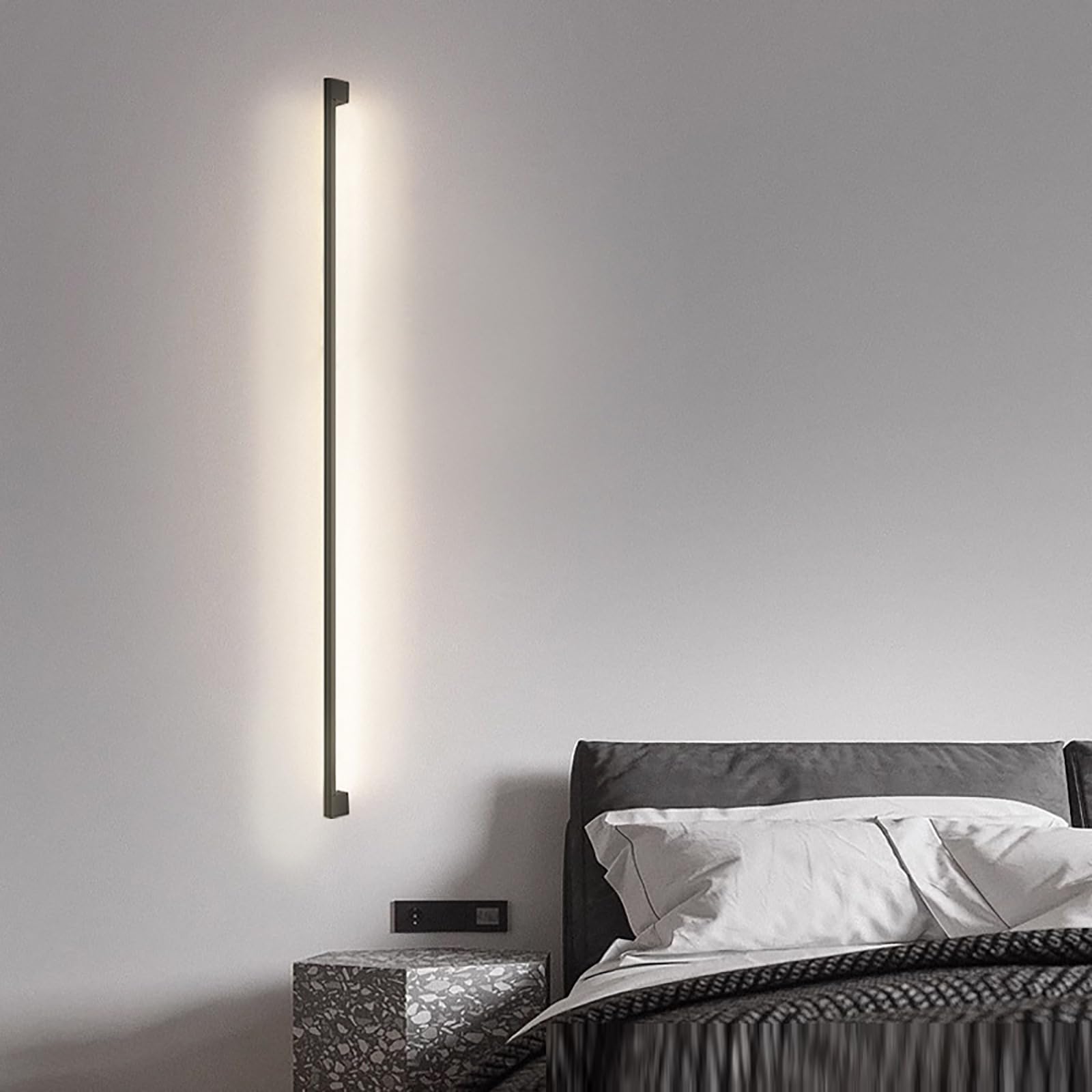 Iluminación de pared rectangular moderna para eliminar zonas oscuras en pasillo y escalera 8