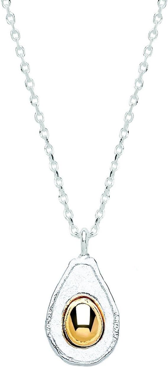 Estella Bartlett Silver and Gold-Plated Avocado Necklace