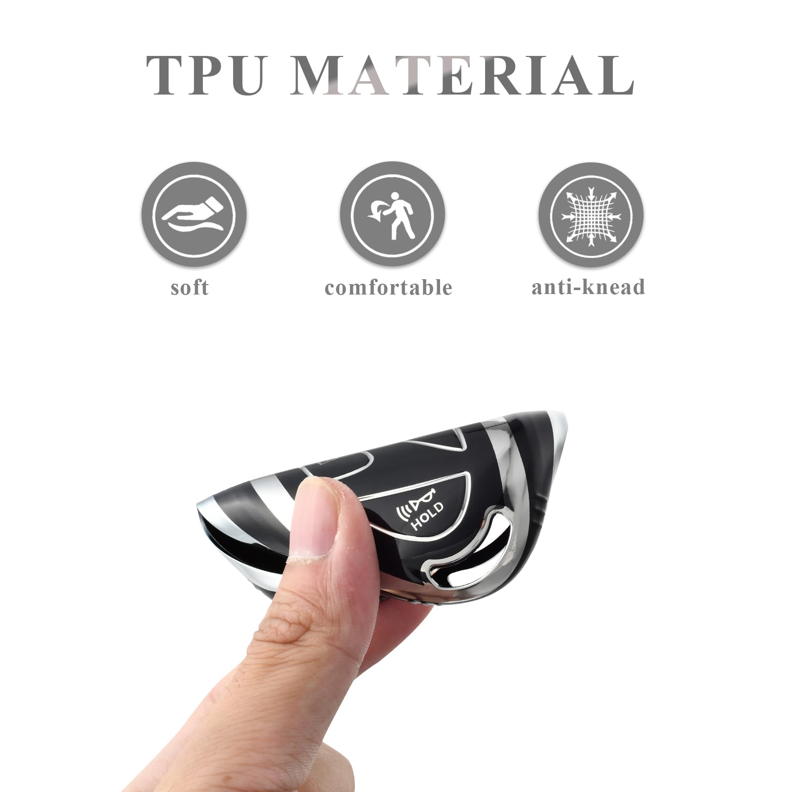 Coque Silicone Pour Clé Hyundai Ioniq 6, Grandeur, Kona EV, Azera – Protection Dorée/argentée