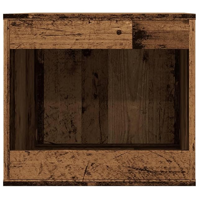 Foto 5 de 8 de vidaXL Mueble arenero de Gatos Madera ingeniería Envejecida 47x59x42cm