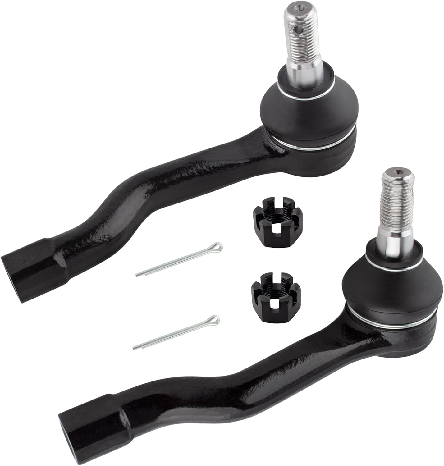 BOXI 2pcs Front Outer Tie Rod End Links Fit for Infiniti FX35 2003-2008 / for Infiniti FX45 2003-2008 - Base Sport Utility 4-Door 3.5L 4.5L | ES800428 ES800429