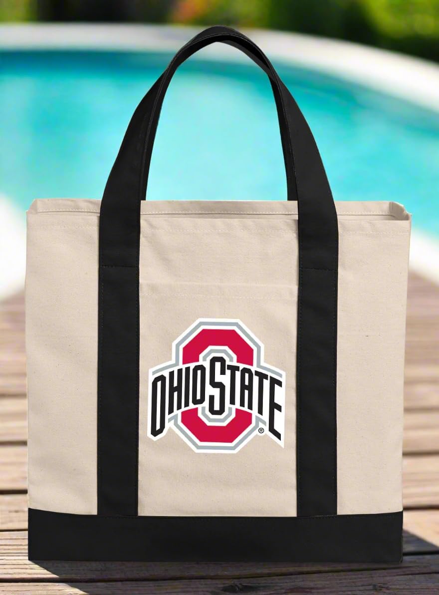 Broad Bay OSU Tote Bag OFFICIAL Canvas Ohio State University Totes