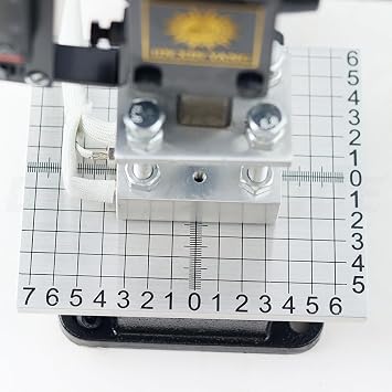Hot Foil Stamping Machine Multifunctional Hot Pressing Machine 5 X 7 cm PU Leather and Wood Hot Stamping Machine with Scale Positioning Slider, LCD Screen