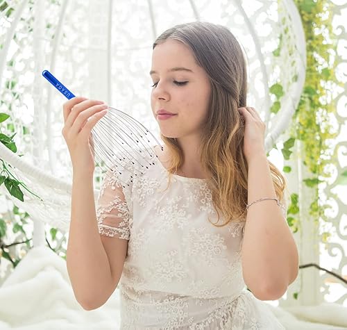 Vista 37 de USAGA Masajeador de cabeza con 36 dedos, masajeador de cuero cabelludo, rascador de cabeza, regalo para el cuero cabelludo y cuerpo relajante