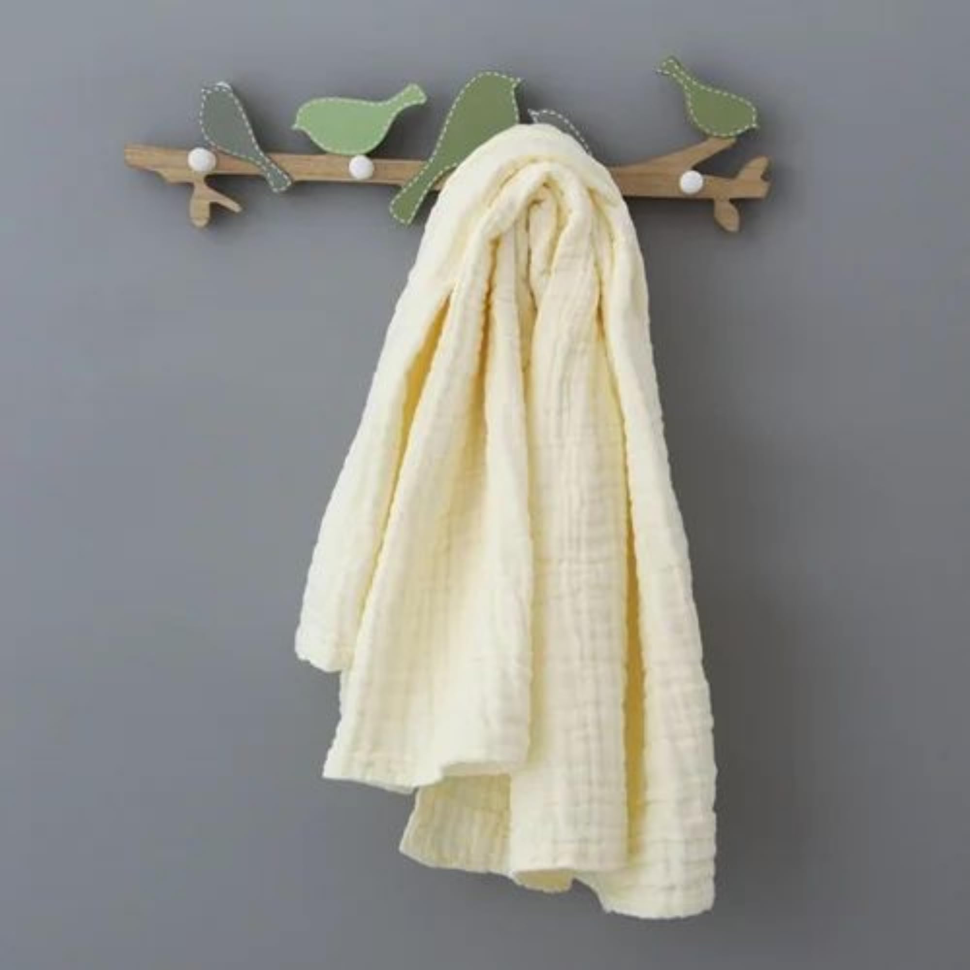 100% Cotton 6-Layer Muslin Baby Blanket, Soft & Breathable