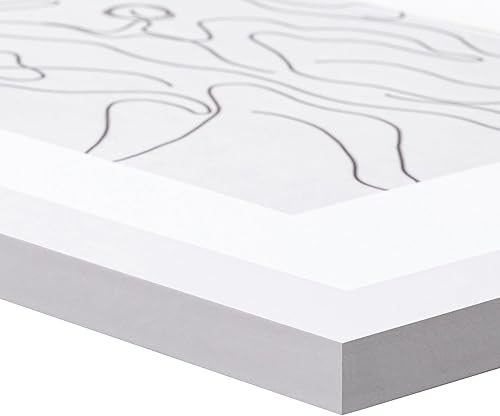 Vista 400 de eletecpro Juego de 10 marcos de fotos de 8.5 x 11 pulgadas, collage de fotos, decoración de pared, fotos de 5 x 7 con paspartú o de 8.5 x 11 Negro