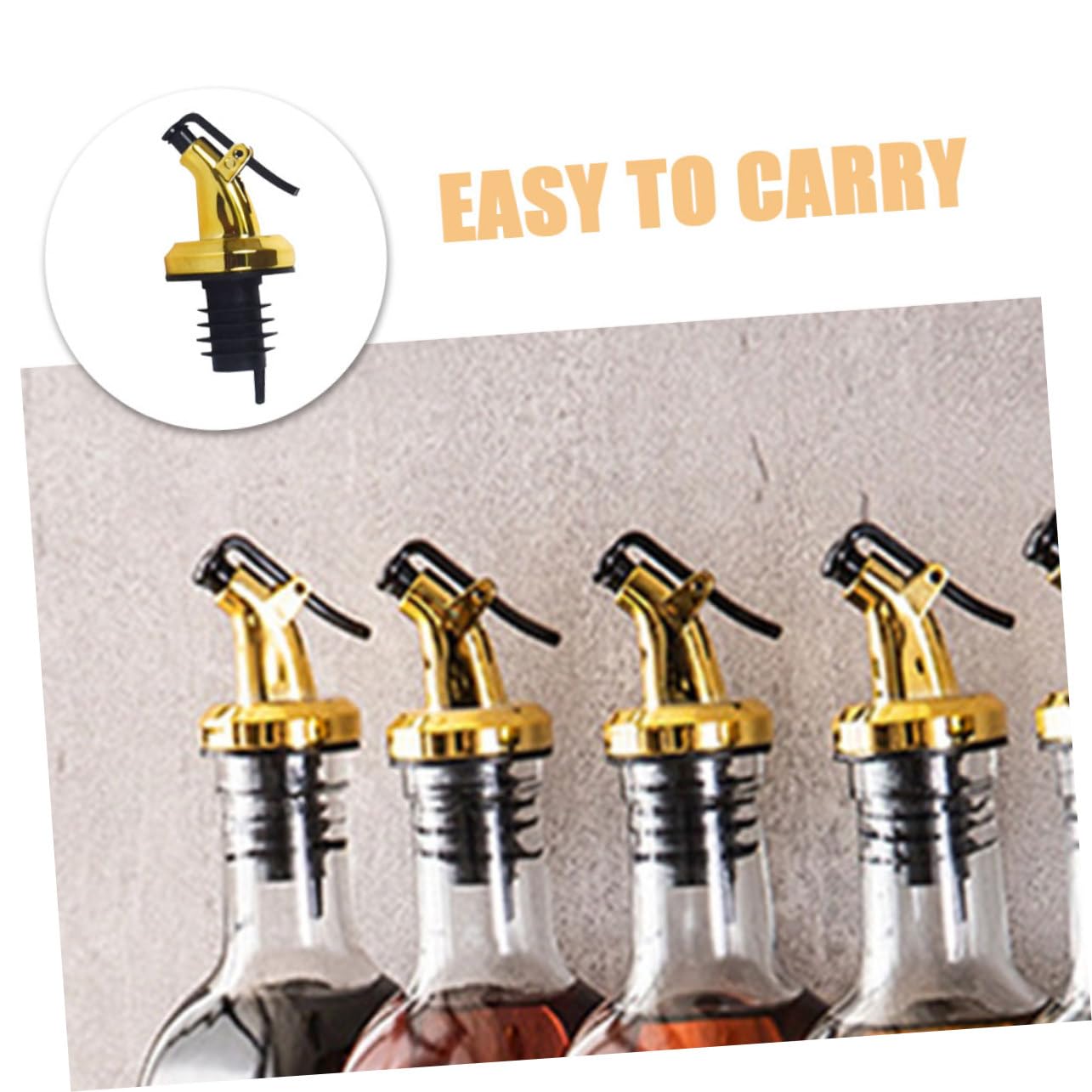 Buy JIGSHTIAL Oil Bottle Cap Dispenser Bottle Nozzle Stopper Pourer Oil Pour Spouts Oil Vinegar Bottle Pourers Rubber Olive Oil Liquor Wine Free Flow Dispensers Caps Bottle Pourers Restaurant (Pack Of 2