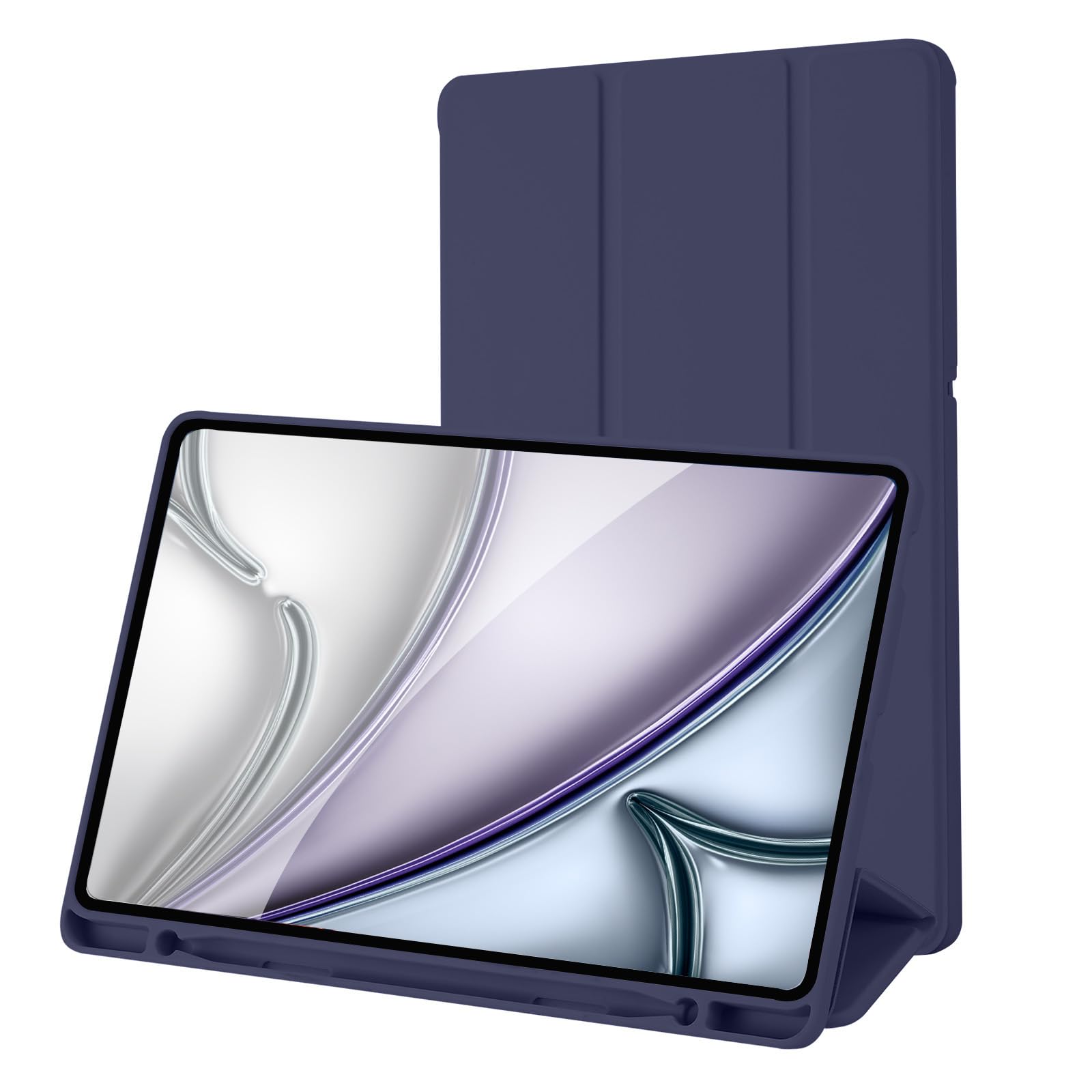 Palkitsee Case for Samsung Galaxy Tab S6 Lite Tablet with Pencil Holder(SM-P620N/P625N/P610/P613/P615/P619), Cover for Samsung Galaxy Tab S6 Lite 10.4 inch 2024/2022/2020 (Navy Blue)