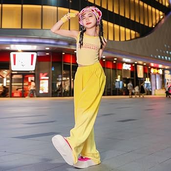 Amazon.co.jp: へそ出し タンクトップ 黄色 イエロー キッズ