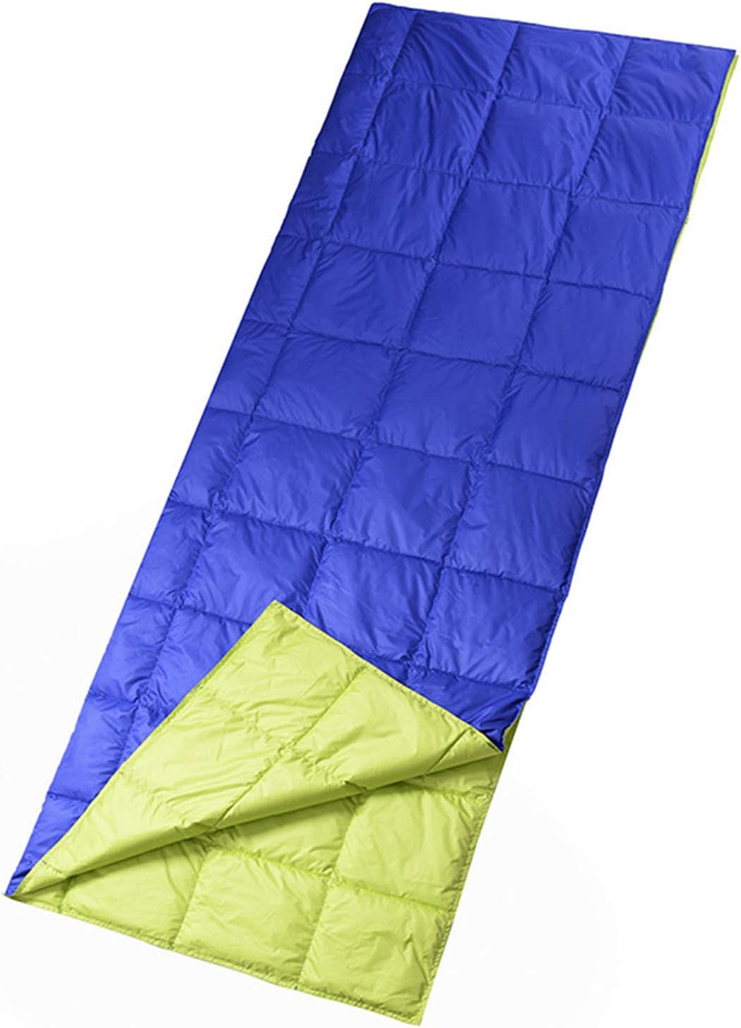 Single Down Sleeping Bag, Oversized 200 * 140CM Down Sleeping Bag, Waterproof Fabric is Easy to Care, and Can be Used on Both Sides, With Storage Bag, Blue
