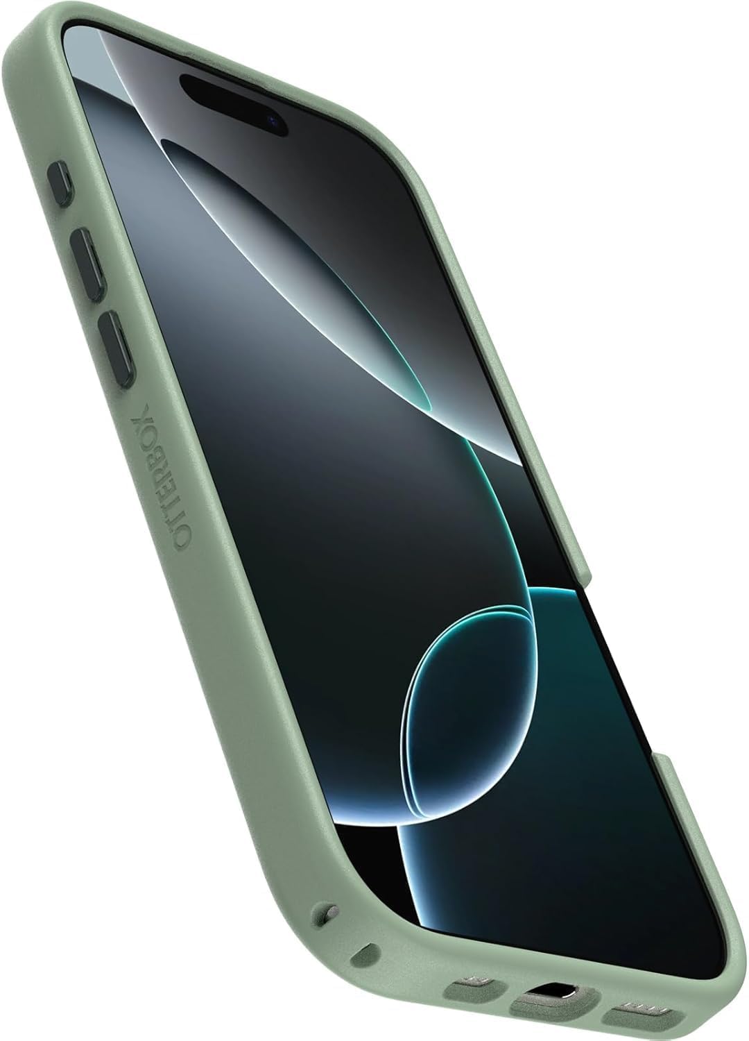 OtterBox iPhone 16 Pro - Symmetry MagSafe Case - Ultra-Slim - Raised Edges Protect Camera & Screen - Non-Retail Packaging - Sagebrush (Green) - Image 5