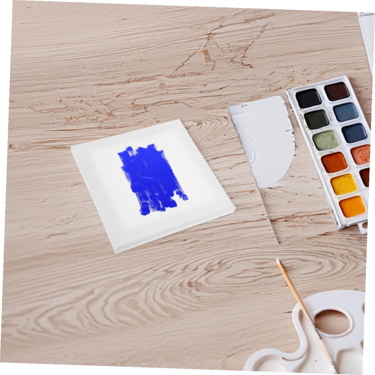 36pcs Square Canvas Panel Boards Set, 100% Cotton Linen Surface, Large Blank Painting Boards for Oil and Acrylic Painting, Suitable for Students and Artists’ Studio Use