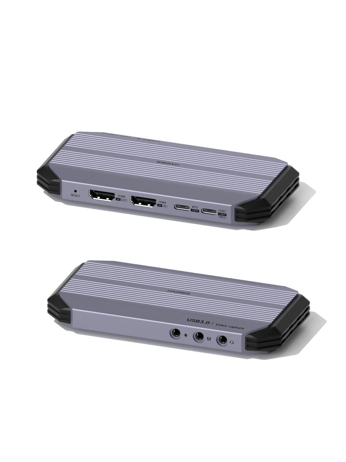 Hagibis HDMI 2.1 Video Capture Card 4K@60Hz for Streaming and Gaming, 4K@60FPS HDR VRR RGB Pass-Through, 100W PD for Xbox, PS5, Switch, Rog Alloy, Steam Deck, PC (THB04)