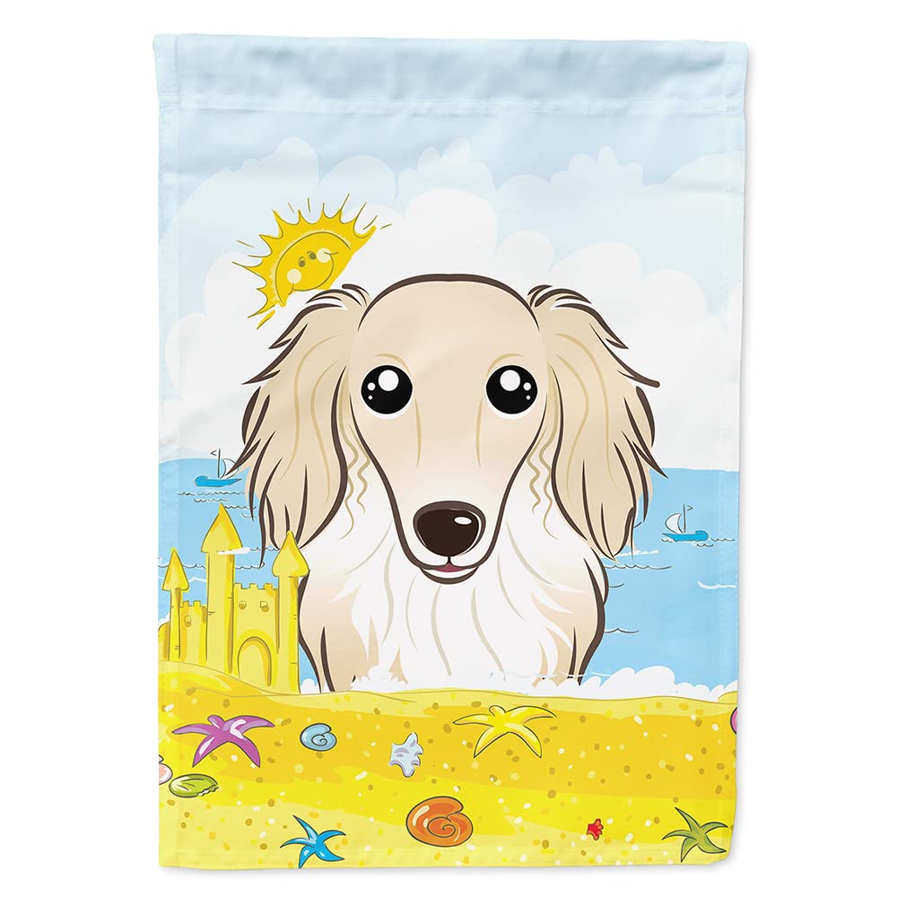 Drapeau teckel à poils longs pour afficher votre passion canine avec élégance