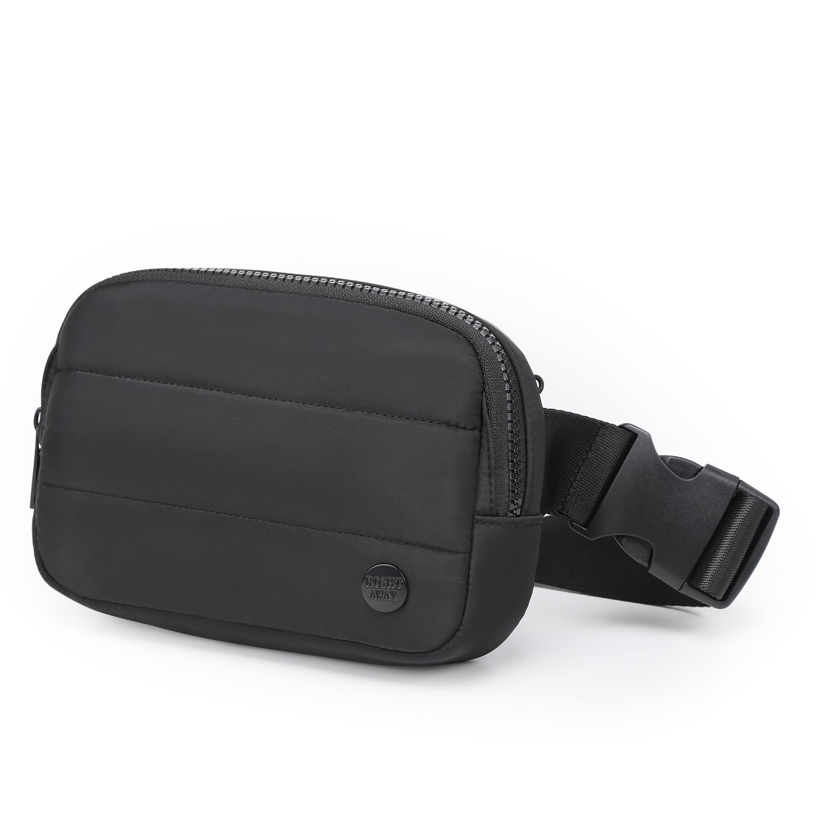 Fanny Packs for Women，Waterproof Belt Bag Bum Bags for Crossbody，Fashion Waist Packs with Adjustable Strap for Traveling, Hiking, Running（Black）