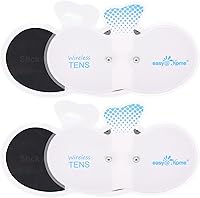 Vista 7 de Easy@Home Tens Unit ETP015 - Almohadillas de electrodo inalámbricas autoadhesivas, 4 unidades de 6.5 x 3 pulgadas, reutilizables, diseño
