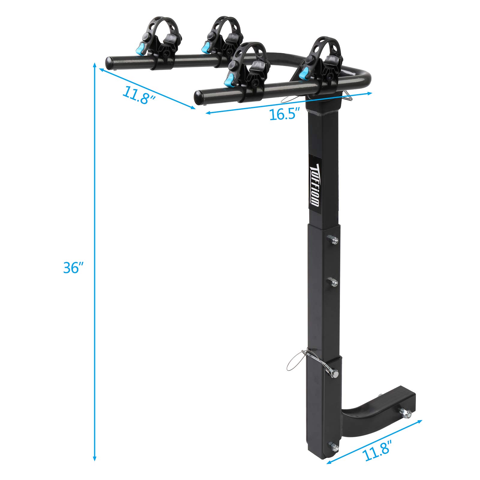 Buy TUFFIOM 2Bike Hitch Mount Rack with Stabilizer, Bicycle Carrier