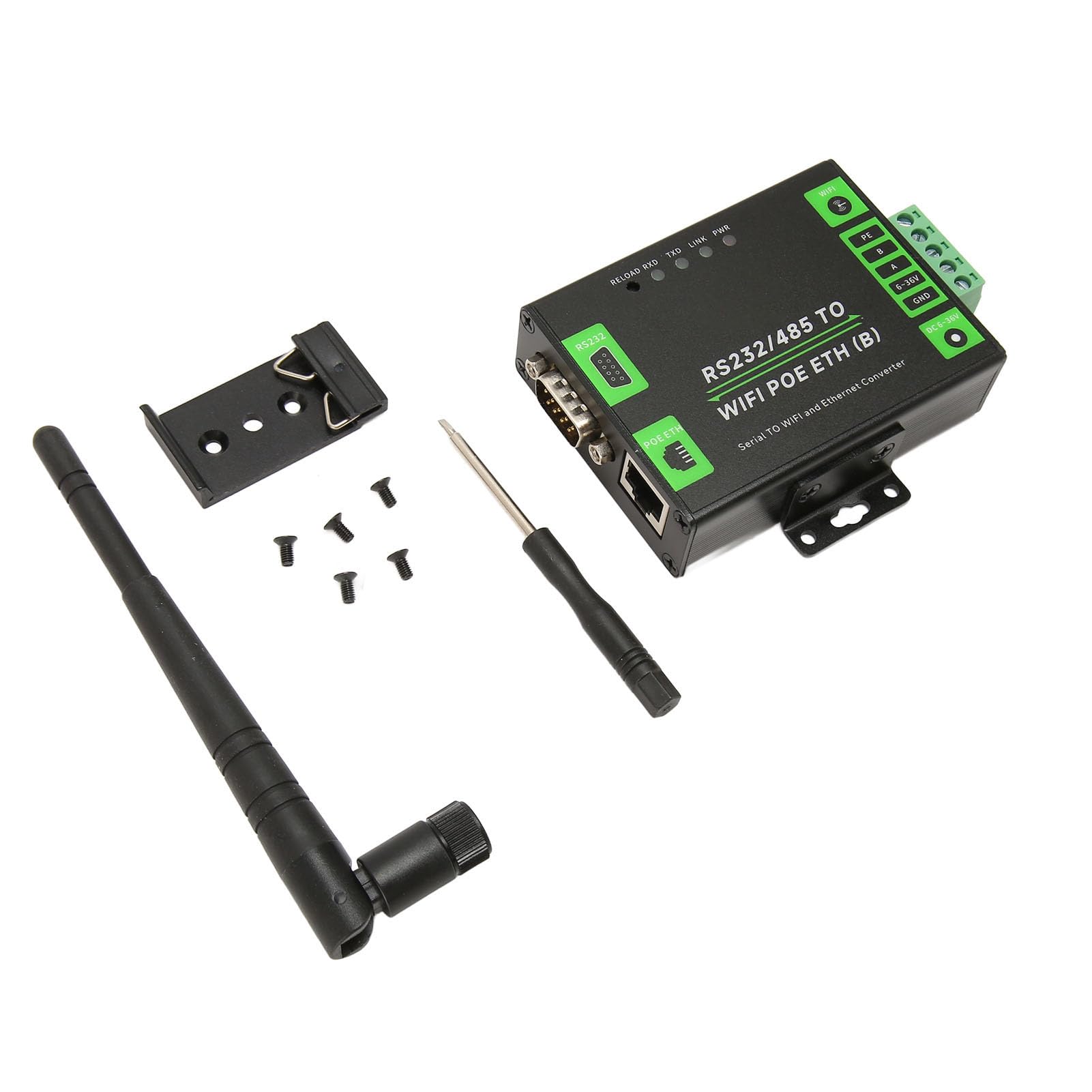 Industrial RS232/RS485 serwer szeregowy do WiFi/Ethernet z wielofunkcyjnymi rozwiązaniami IoT