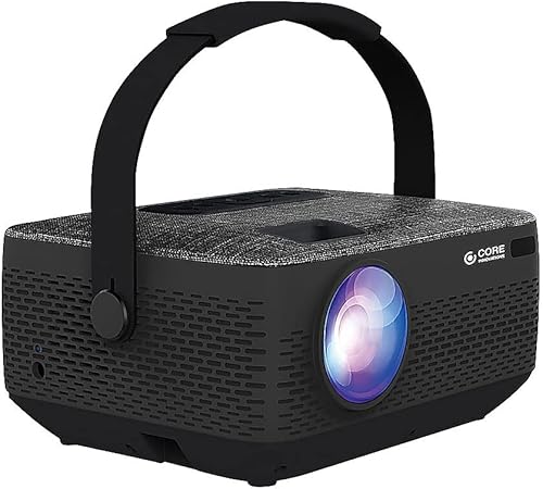 Core Innovations Proyector de cine en casa portátil HD LCD con batería recargable