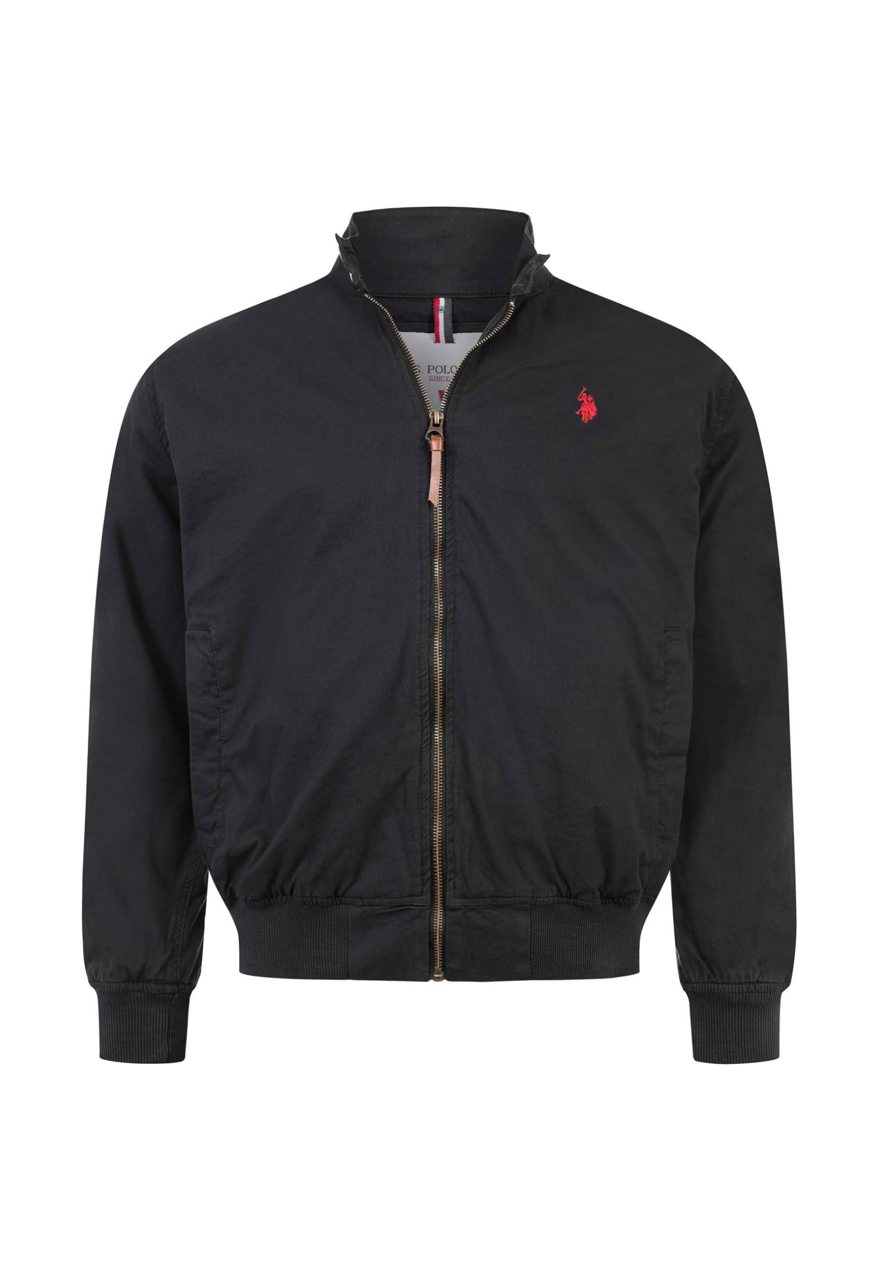 U.S. POLO ASSN. Herrenjacke Baumwolle, leicht, P037 - Schwarz Rot Größe XXL
