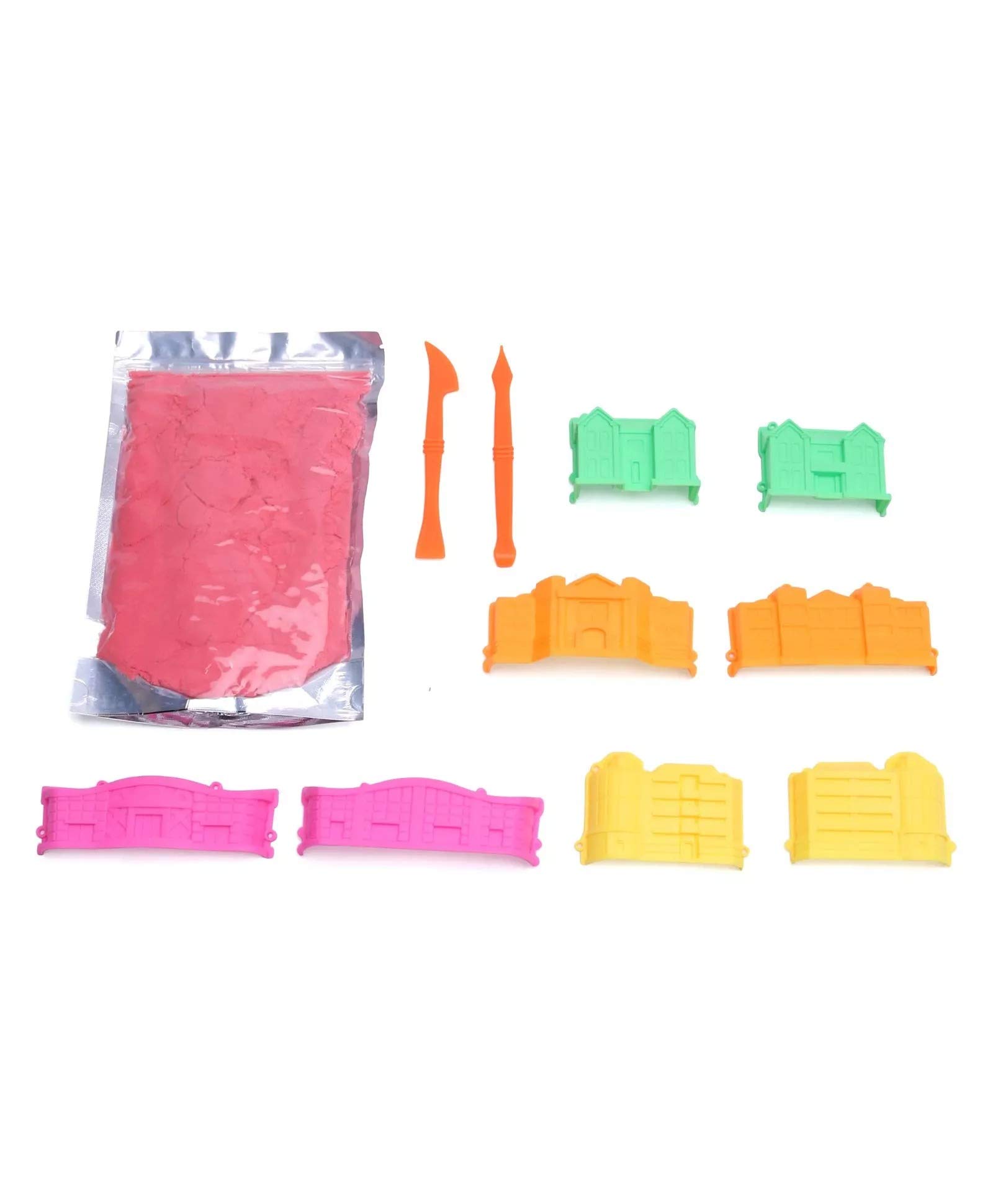 RATNA'S Fairies Castle Sand for Indoor and Outdoor Sand Play.Smooth and Non Sticky Sand Makes The Play Fun(Multicolour)