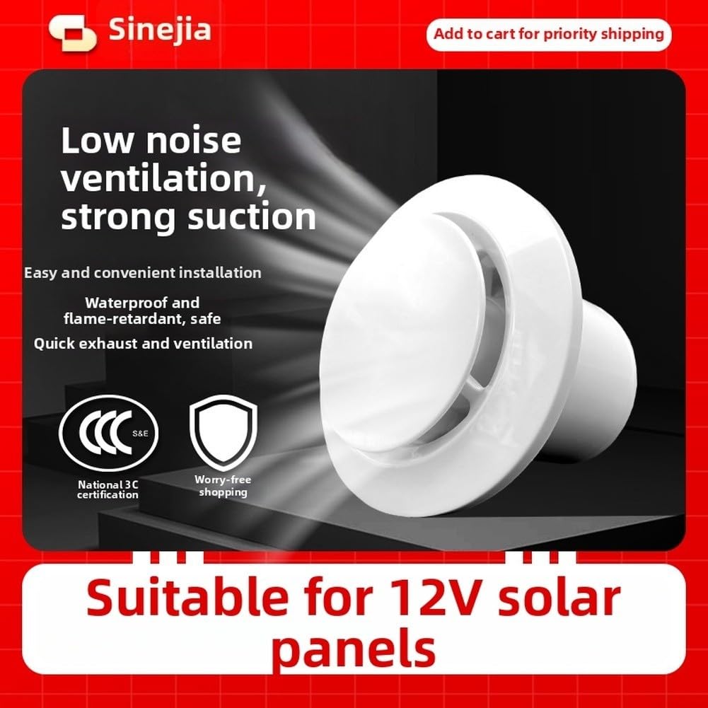 Ventilatore per solare 12V ABS Esplosioni Ventilatore per solare