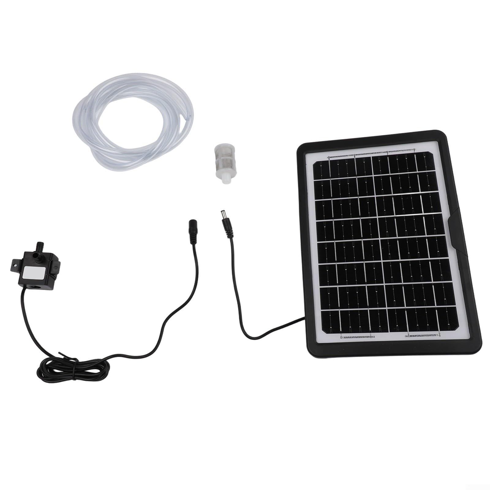 Pompe à fontaine solaire 9V 6W avec filtre inox pour jet d'eau