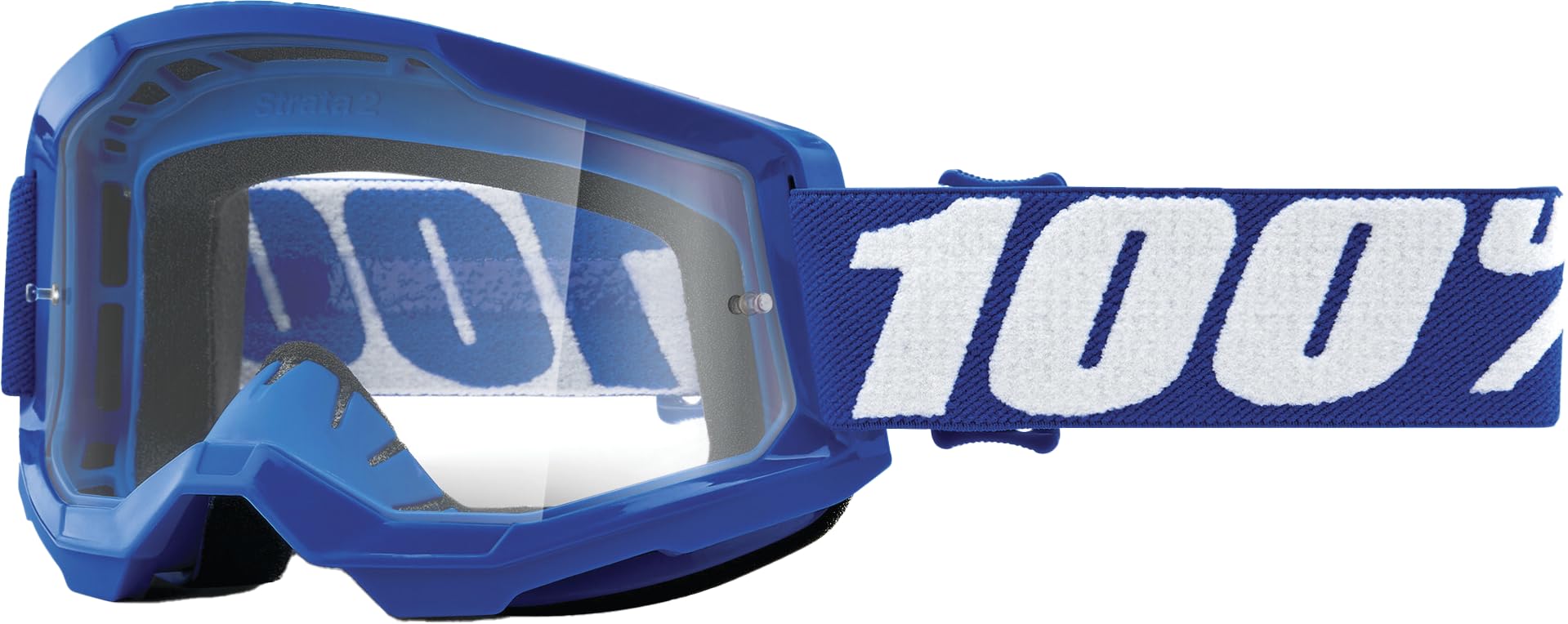 100% STRATA 2 Goggles - Sports Goggles for Motocross &amp; Mountain Biking - Eyewear for Bike Riders - Motocross Eyewear for Men