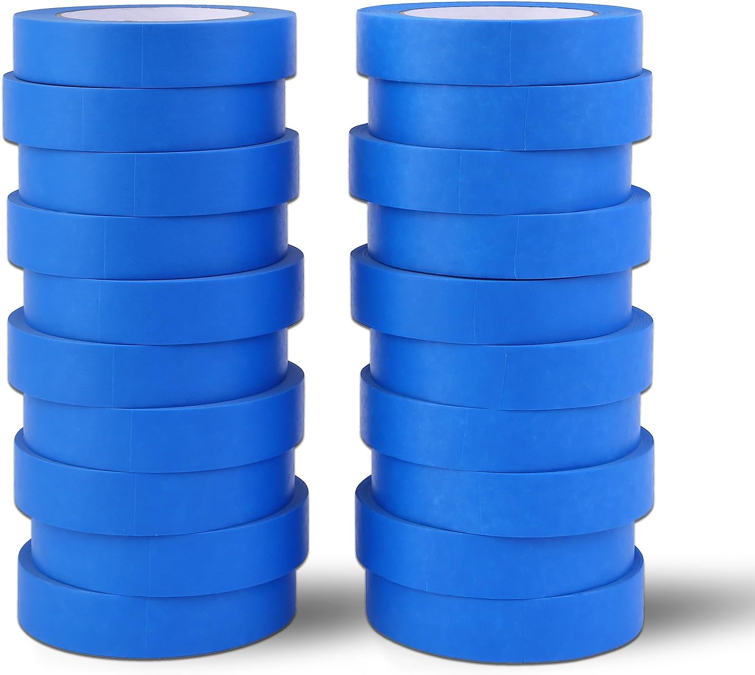 EFOK Blue Painters Tape 1 Inch Bulk - Paint Tape 20 Rolls x 1 Inch x 55 Yards - Painter's Tape Blue Masking Tape for Walls Painting Packing Automotive Home, Total 1100 Yards