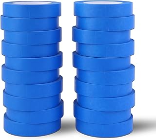 Blue Painters Tape 1 Inch Bulk - Paint Tape 20 Rolls x 1 Inch x 55 Yards...
