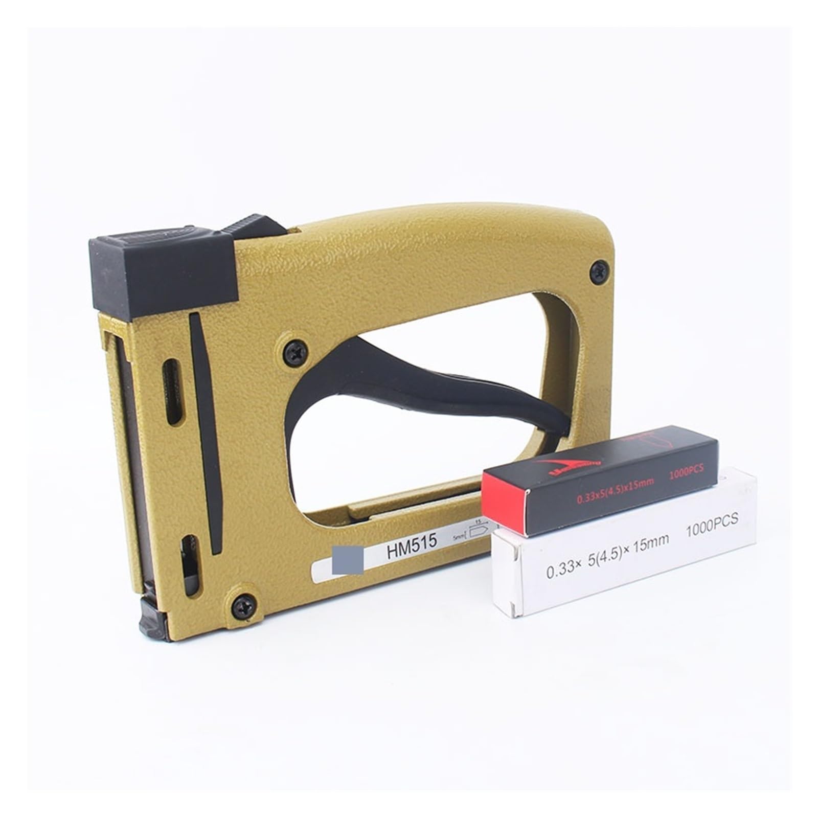 Chiodatrice for pistola a telaio HM515 con 1000 pezzi Chiodatrice manuale a punto flessibile Tacker for inquadratura(Tool With 2000 Nails)